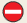 Road blocked symbol