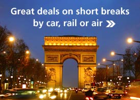 Great deals on short breaks by car, rail or air