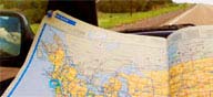 Travel books and maps