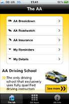 AA app screenshot
