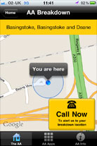 AA app screenshot