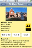 AA Hotels app detailed screenshot