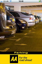 AA Parking app screenshot