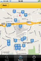 AA Parking app screenshot