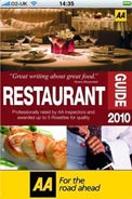 AA Restaurants app screenshot