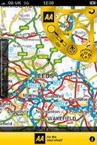 AA Road Atlas app screenshot