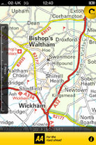 AA Road Atlas app screenshot