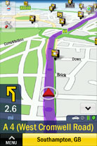 AA Sat Nav app screenshot