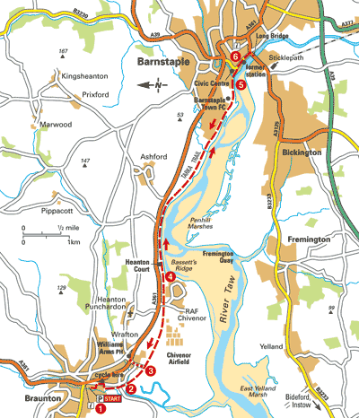 The Tarka Trail - Braunton to Barnstaple - Bike Rides - The AA