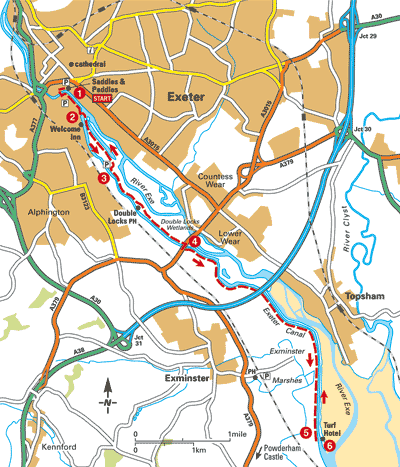 River Exe Map