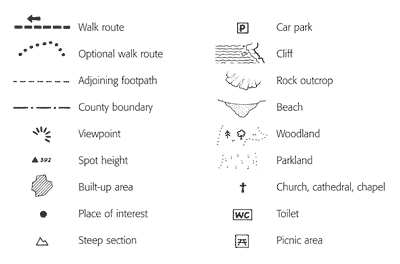 os map symbols engraving