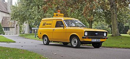 Powered by a 1300cc petrol engine, the Escort van provided extremely basic accommodation