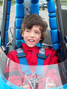 Junior dragster at Santa Pod