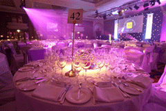 hospitality awards tables