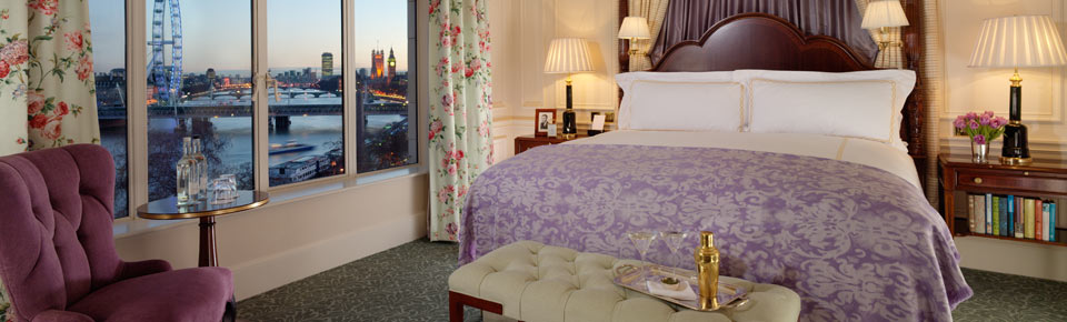A bedroom at the Savoy