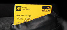 Combine breakdown and fuel payment cards
