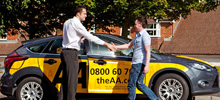 AA driving instructor with pupil