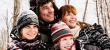 A family enjoying themselves