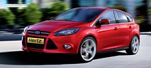 A selection of Hertz hire cars