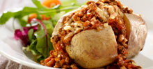 Jacket potato and salad
