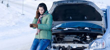 Breakdown in the snow