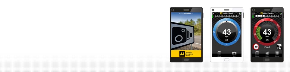 AA Safety Camera app screenshots