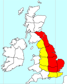 Latest snow, areas at risk for this weekend