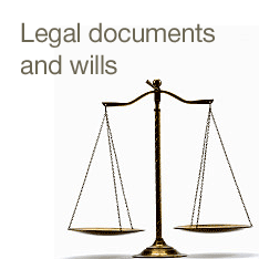 Legal documents and wills