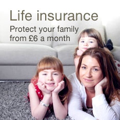 Life insurance from &pound;8 a month