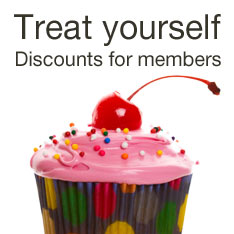 Treat yourself - discounts for members