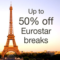 Up to 50% off Eurostar breaks