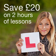 Save &pound;20 on 2 hours of lessons