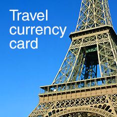 Travel currency card