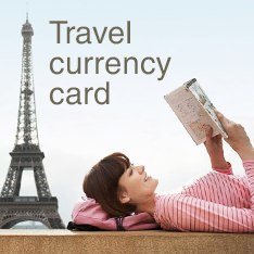 Travel currency card