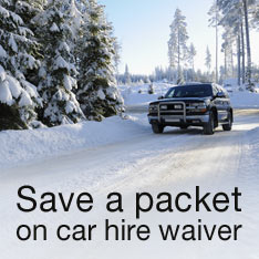 Save a packet  on car hire waiver