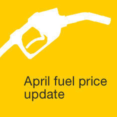 April fuel price update