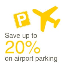 Save up to 20% on airport parking