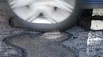 Pothole damage