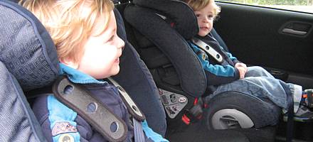 The centre rear seat is the safest place to carry a child in a suitable child restraint