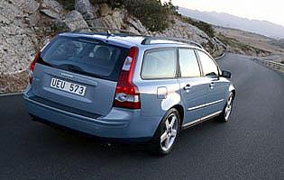 picture of volvo v50 from the rear