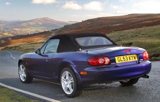 picture of mazda mx-5 from the rear