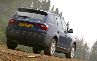 Picture of bmw x3 from the rear