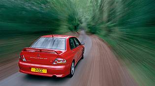 picture of mitsubishi lancer from the rear