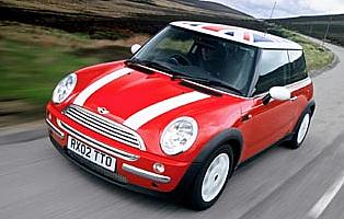 picture of mini cooper from the front