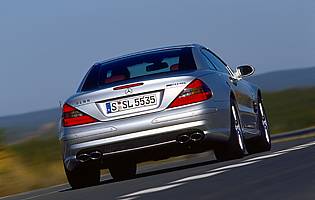 picture of Mercedes s-class from the rear