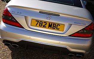 picture of car from the rear