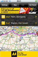 AA RoutePlanner app
