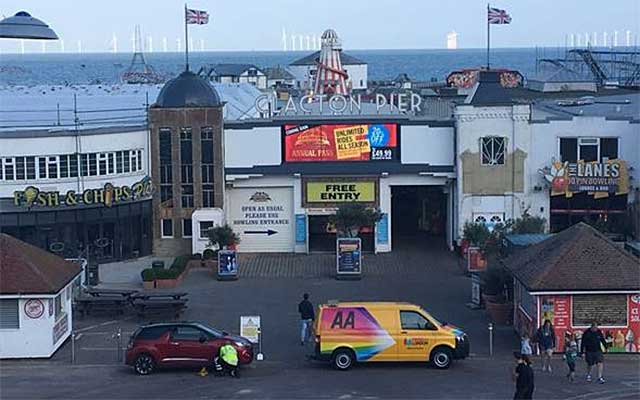 Pride van clacton pier