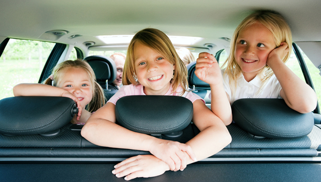 Kids car happy
