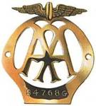 Small car radiator badge, 1930 to 1939